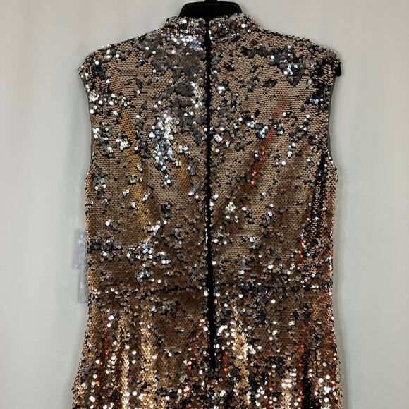 Clover and Sloane | Sequin Dress Sheath Mock Neck Midi Party Event NWT - Picture 7 of 8